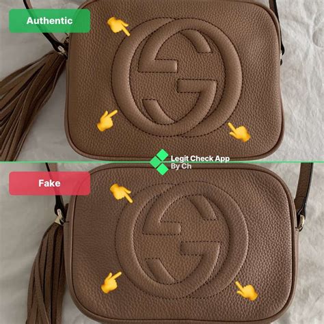 fake gucci soho vs real|gucci handbags false.